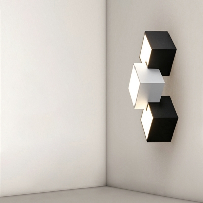 Acrylic Circular  Ceiling Lamp Nordic Geometic LED Flush Mount Lighting for Bedroom