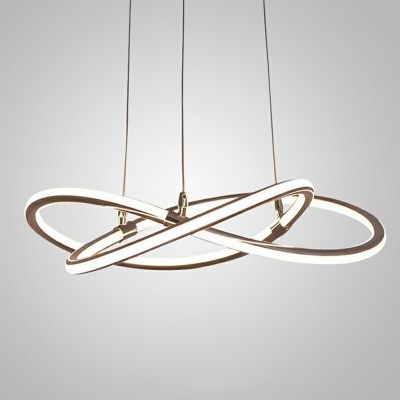 Modern Minimalist Line Design Chandelier Creative LED Chandelier for Living Room