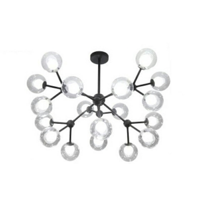Nordic Creative Glass Chandelier Modern Personality Wrought Iron Chandelier
