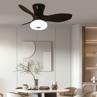 Nordic Minimalist Ceiling Mounted Fan Light Creative LED Fan Light