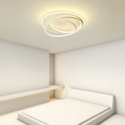 Nordic Minimalist LED Ceiling Lamp Creative Round Ceiling Light Fixture for Bedroom