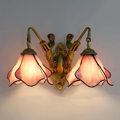 Vanity Lights Traditional Style Glass Wall Vanity Light for Bathroom