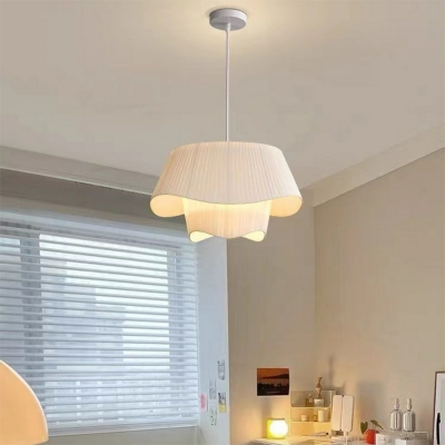 4 Light Ceiling Pendant Light Modern Style Geometric Shape Fabric Hanging Lamp Kit
