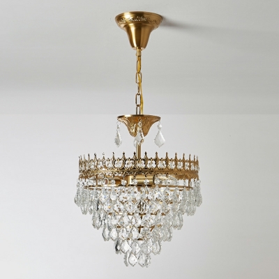 6 Light Pendant Lamp Fixtures Minimalist Style Waterfall Shape Metal Hanging Chandelier