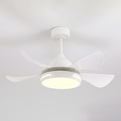 Contemporary Practical Flush Mount Fan Lamps Acrylic Shade Flushmount Fan for Bedroom