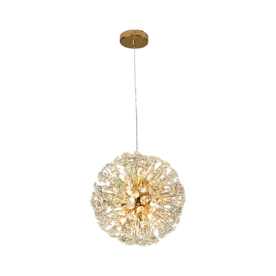 Hanging Ceiling Light Modern Style Hanging Lamps Kit Crystal for Living Room