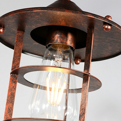 Industrial Metal Island Lamp Retro Creative Bird Decoration Island Lamp