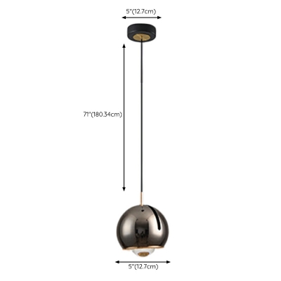 Mini Ball Single Pendant Nordic Modern Creative Aluminum Hanging Lamp