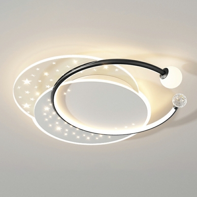 Nordic Creative Star Flushmount Ceiling Light Romantic LED Ceiling Light Fixture
