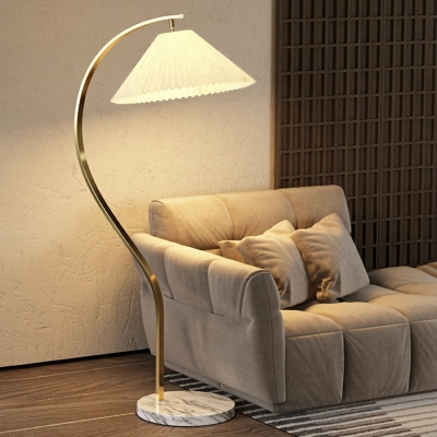 Standard Lamps Modern Style Floor Lamps Cloth for Bedroom