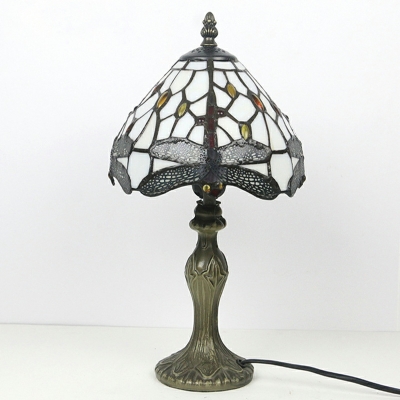 Tiffany Dome Shaped Table Lamp Stained Glass 15