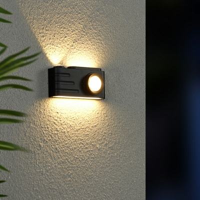 1 Light Wall Lighting Minimalism Style Camera Shape Metal Sconce Light Fixtures