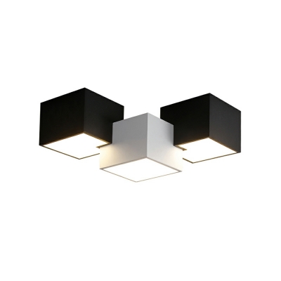Acrylic Circular  Ceiling Lamp Nordic Geometic LED Flush Mount Lighting for Bedroom
