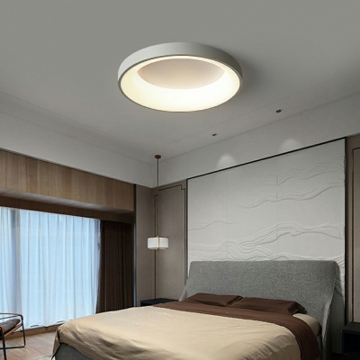 Barn Shade Flush Ceiling Light Modern Acrylic Living Room Flush Lamp