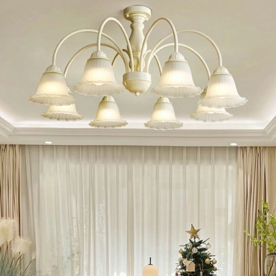 French Retro Cluster Ceiling Lamp Modern Creative Glass Ceiling Light Fixture