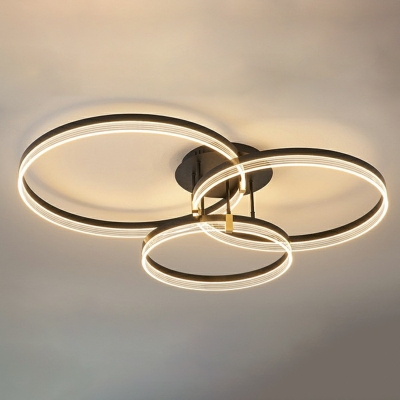 Modern Minimalist LED Ceiling Lamp Nordic Creative Circle Flushmount Ceiling Light