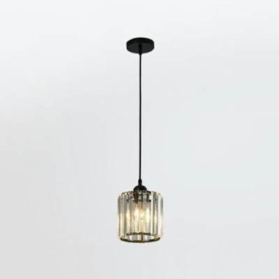 Modern Minimalist LED Long Hanging Lamp Creative Duplex Building Crystal Hanging Lamp