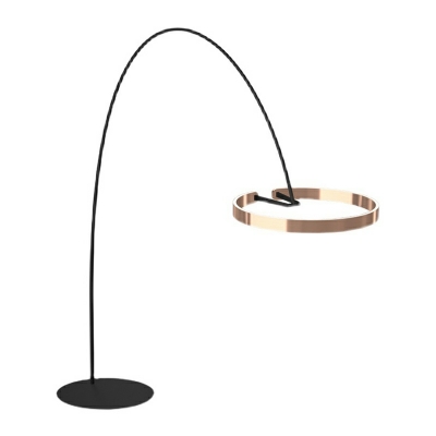 Nordic Minimalist Arc Floor Lamp Modern Creative Metal Circle Floor Lamp