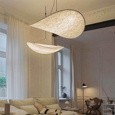 Pendant Light Modern Style Cloth Suspended Lighting Fixture for Living Room