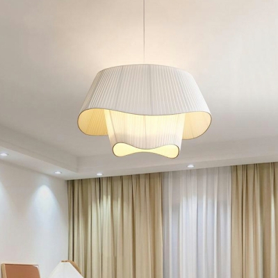 Cocoon Ceiling Pendant Lamp Contemporary Fabric Suspended Light