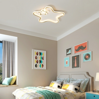 Flush Mount Ceiling Light Modern Style Led Flush Mount Acrylic for Bedroom