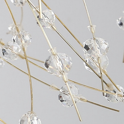 Nordic Romantic Crystal Chandelier Modern Creative Multi-layer Dandelion Shape Chandelier