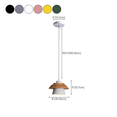 Suspended Lighting Fixture Modern Style Suspension Light Metal for Bedroom