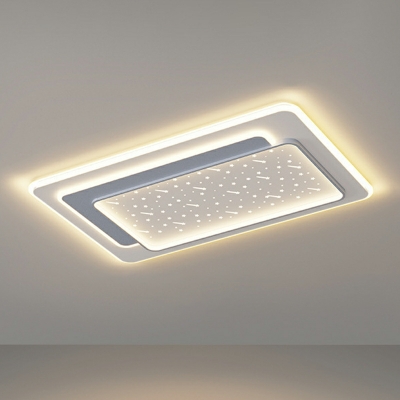 Minimalist Ceiling Flush Mount Light Geometrical Flush Lamp with Acrylic Shade