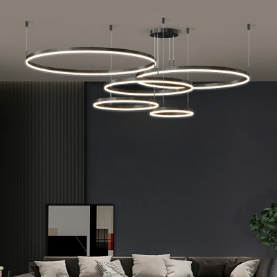 Multilayer Pendant Light Kit Modern Style Ceiling Lamps Acrylic for Living Room