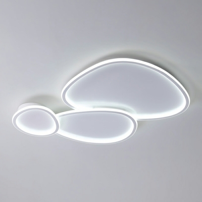 Nordic Minimalist White Ceiling Lamp Modern LED Ceiling Light Fixture