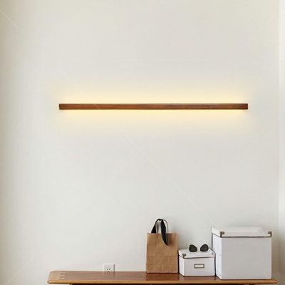 Nordic Simple Wooden Wall Lamp Creative LED Vanity Lamp for Bathroom