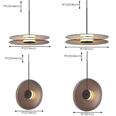 Round Ceiling Lamps Contemporary Style Ceiling Pendant Light Glass for Bedroom