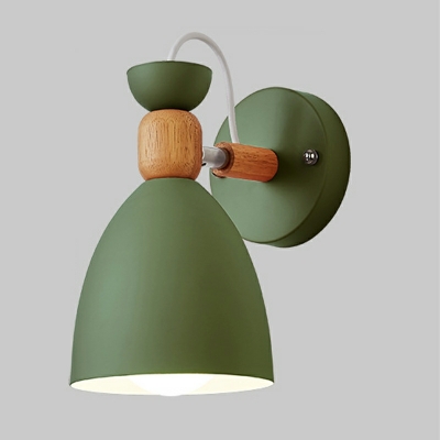 1 Light Wall Lighting Minimalism Style Bell Shape Metal Sconce Light Fixtures