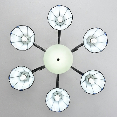 American Stained Glass Chandelier Creative Tiffany Retro Chandelier