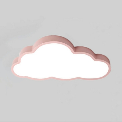 LED  Lovely Cloud Shape Light Fixture Acrylic Ceiling Mount Light for Kindergarten