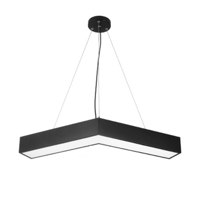 Modern Minimalist Line Hanging Lamp Creative LED Hanging Light for Office