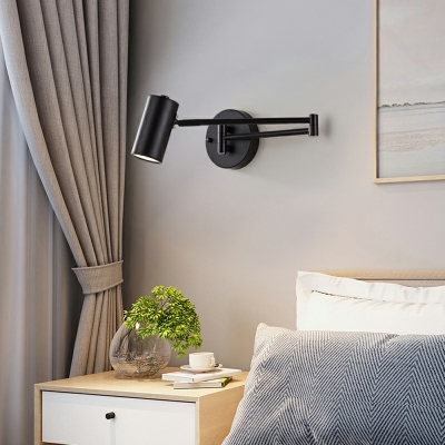Reading Bedside Wall Lamp Post-modern Retractable Folding Rotating Swing Arm Study Wall Lamp