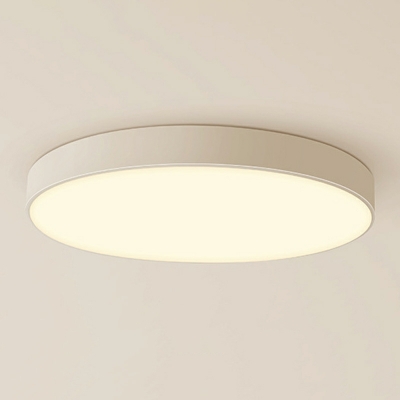 Round Shade Flush Ceiling Light Modern Acrylic Living Room Flush Lamp