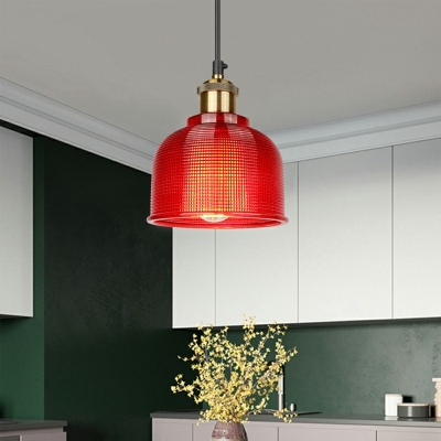 1 Head Ceiling Hanging Lamps Modern Style Glass Pendant Lighting for Dining Room