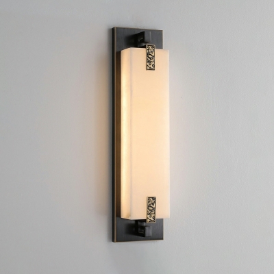 1 Light Wall Lighting Minimalism Style Rectangle Shape Metal Sconce Light Fixtures