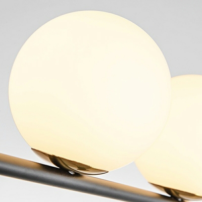 4 Light Ceiling Pendant Light Modern Style Globe Shape Metal Hanging Lamp Kit