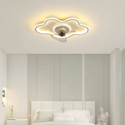 Flush Mount Fan Lamps Contemporary Style Flushmount  Acrylic for Bedroom