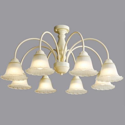 French Retro Cluster Ceiling Lamp Modern Creative Glass Ceiling Light Fixture