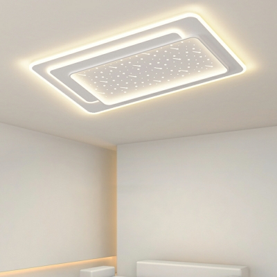 Minimalist Ceiling Flush Mount Light Geometrical Flush Lamp with Acrylic Shade