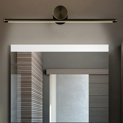 Minimalist Slim Wall Lighting Copper Integrated Led Indoor Bathroom Vanity Light