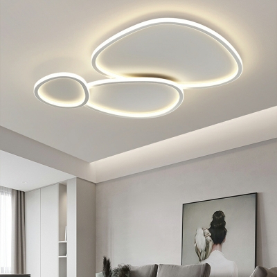 Nordic Minimalist White Ceiling Lamp Modern LED Ceiling Light Fixture