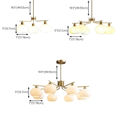 Pendant Lighting Fixtures Traditional Style Hanging Light Kit Glass for Living Room