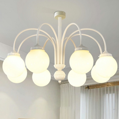 Post-modern Minimalist Metal Chandelier French Creative Ball  Chandelier for Living Room