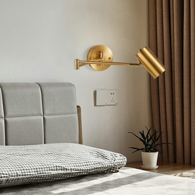 Reading Bedside Wall Lamp Post-modern Retractable Folding Rotating Swing Arm Study Wall Lamp