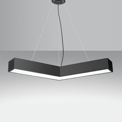 1 Light Ceiling Pendant Light Modern Style Geometric Shape Metal Hanging Lamp Kit